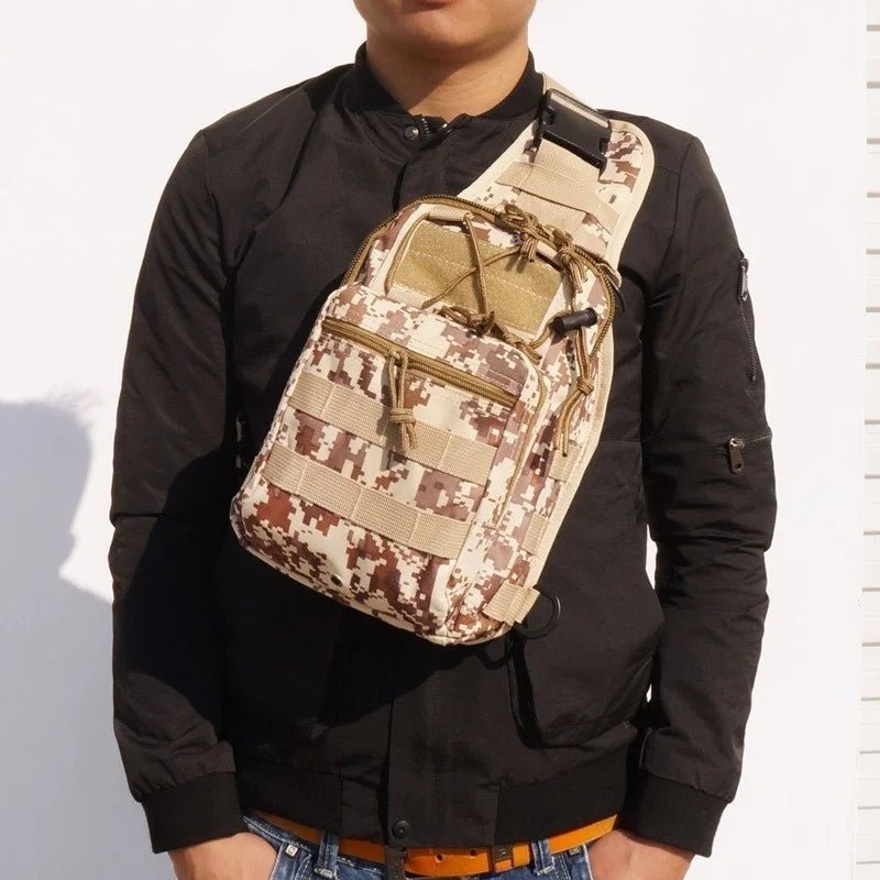 Tactical Shoulder Backpack Rover EDC Outdoor CCW Sling Bag Waterproof Hiking Camping Pack Concealed Range Bag Hunting Daypack - silverfoxgoods